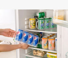 Load image into Gallery viewer, Kitchen Storage New Beers Soda Cans Holder Storage Kitchen Organization Fridge Rack Plastic Space

