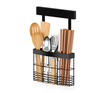 Load image into Gallery viewer, Black Stainless Steel Wall Mounted Kitchen Storage Rack Dish Drainer Plate Drying Pot Cover Cutlery Holder Oragnizer Accessories
