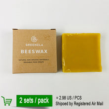 Load image into Gallery viewer, 2 sets/pack Reusable Beeswax Cloth Wrap Food Fresh Bag Lid Cover Stretch Lid Jungle Party Bees wax wrap plastic wrap
