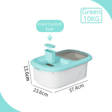 Load image into Gallery viewer, Rice Container Dispenser Measuring Cup Food Storage Box Bins Airtight Flour Grain Cereal Container Dust-Proof Kitchen Organizer
