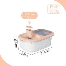 Load image into Gallery viewer, Rice Container Dispenser Measuring Cup Food Storage Box Bins Airtight Flour Grain Cereal Container Dust-Proof Kitchen Organizer
