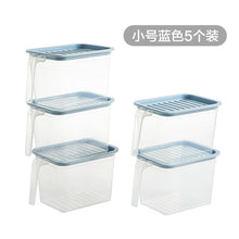 Load image into Gallery viewer, 5/1PCS Kitchen Transparent Storage Box Sealed Jar Grains Beans Storage Organizer Food Containers Refrigerator Storage Boxes
