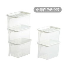 Load image into Gallery viewer, 5/1PCS Kitchen Transparent Storage Box Sealed Jar Grains Beans Storage Organizer Food Containers Refrigerator Storage Boxes
