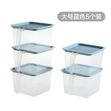 Load image into Gallery viewer, 5/1PCS Kitchen Transparent Storage Box Sealed Jar Grains Beans Storage Organizer Food Containers Refrigerator Storage Boxes
