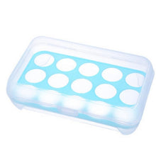 Load image into Gallery viewer, 15 Grids Egg Storage Box Egg Case Organizer Holder Box Container Dispenser Home Kitchen Storage Egg Storage Box
