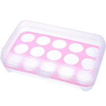 Load image into Gallery viewer, 15 Grids Egg Storage Box Egg Case Organizer Holder Box Container Dispenser Home Kitchen Storage Egg Storage Box
